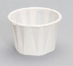 Genpak F075 3/4oz Paper Soufflé Cup, White