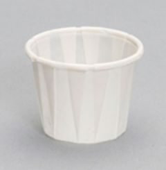 Genpak F100 1oz Paper Soufflé Cup, White