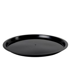 Fineline Settings HR18PP.BK 18" Round Catering Platter, Black