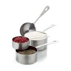 Focus 864 Professional 4 Piece Stainless Steel Measuring Cups