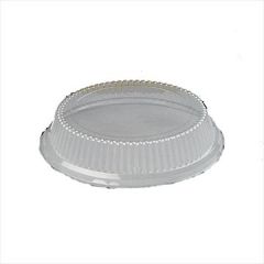 Genpak 94009 9" Clear Plastic Lids for Plates