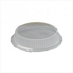 Genpak 94010 10-1/4" Clear Plastic Lids for Plates