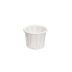 Genpak F050 Harvest 1/2 oz White Paper Condiment Cups