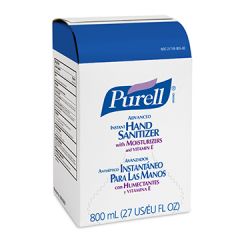 GOJO 9657-12 Purell Advanced Instant Hand Sanitizer Gel Refill - 800mL (Currently Out of Stock)