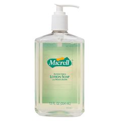 GOJO 9759-12 Micrell Antibacterial Lotion Soap - 12 oz Pump Bottle