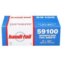 Handi-Foil 59100 9" x 10-3/4" Pop-Up Interfolded Foil Sheets