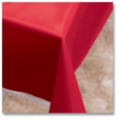 Hoffmaster 112001 54" x 108" Red Plastic Table Cover