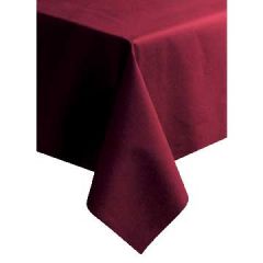 Hoffmaster 210433 82" x 82" Burgundy Linen-Like Table Cover