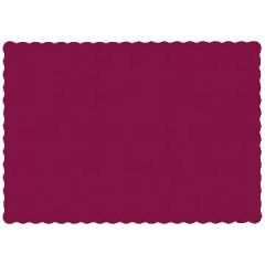 Hoffmaster 310524 Burgundy Recycled Paper Placemat