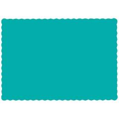 Hoffmaster 310527 Teal Recycled Paper Placemat