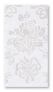 Hoffmaster 856513 Silver Prestige Linen-Like Guest Towels
