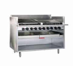MagiKitch'n FM-RMB-648 48" Gas Charbroiler - Stainless Steel Radiants