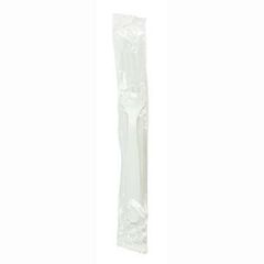 Max Packaging 416WD-B1 D Series Xtra HW White Plastic Forks - Wrapped