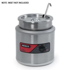 Nemco 6100A 7 Quart Round Countertop Food Warmer - NO INSET