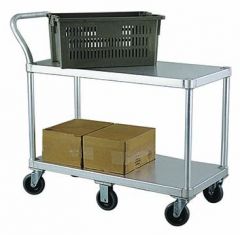 New Age 1490 Solid Utility Cart with Push Handle