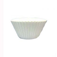 Paterson 41123120000 3-1/2" White Dry Wax Baking Cups
