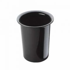 Cal-Mil 1017-13 Flatware Cylinder 4-1/2"D Crock, Black