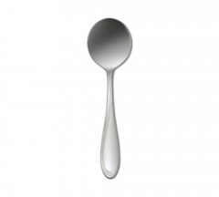 Oneida 2201SBLF Scroll Bouillon Spoon - 18/10 Stainless