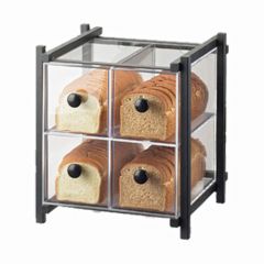 Cal-Mil 1146-13 Four Drawer Bread Display Case, Metal Acrylic