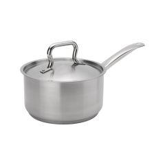 Browne Foodservice Induction 2qt Sauce Pan w/ Cover, 3ply Base