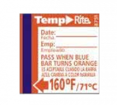 Taylor 8751 TempRite 160F Temperature Test Label for Dishwasher Pack/24