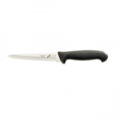 Boelter CTP-05 6" Serrated Utility Knife w/ Black Handle