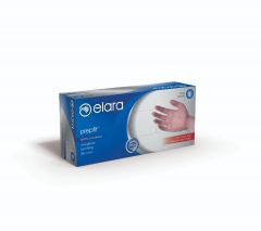 Elara FVP102 Prepfit All-Purpose Lightly Powdered Vinyl Gloves, Medium