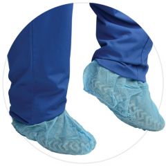 Tradex PSC3XL Blue Polypropylene Shoe Covers, X-Large