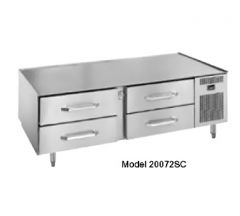 Randell 20072SC 72" Two-Section 4-Drawer Refrigerated Equipment Stand