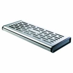 Rosseto EZT017 17.8" x 8" Stainless Steel Catch Tray for EZ-PRO Dry Product Dispensers