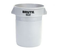 Rubbermaid 32 Gal ProSave Brute Container, White