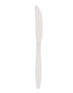 AmerCareRoyal S3601W Bulk Plastic Knife, Heavy Weight, White
