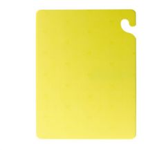 San Jamar CB101212YL Cut-N-Carry Cutting Board, 10" x 12" x 1/2", Yellow