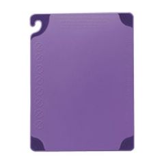 San Jamar CBG121812PR Saf-T-Grip Cutting Board, 12" x 18" x 1/2", Purple