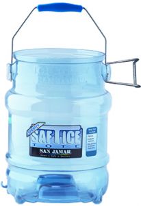 San Jamar SI6100 Saf-T-Ice Shorty Ice Tote