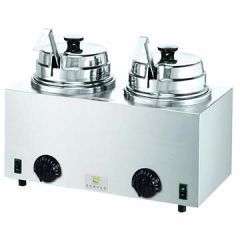 Server 81220 Twin Topping Warmer w/ Ladles