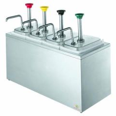 Server 82830 Non-Insulated Topping Rail w/ Stainless Steel Pumps-SR-4