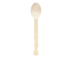 Hoffmaster 884462 EarthWise 6.5" Compostable Wood Spoon, 100/Pack