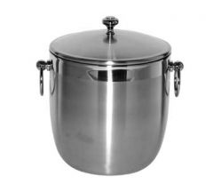 Service Ideas IB3BS 3 L Brushed S/S Ice Bucket w/ Shiny Band