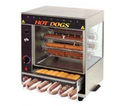 Star 175CBA Broil-O-Dogs 36 Hot Dog Rotisserie - Cradle Wheel