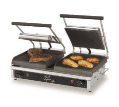 Star GX20IG Grill Express 20" x 10" Grooved Iron Double Panini Grill