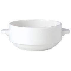 Steelite 11010115 Simplicity White 10 oz Stackable Soup Cup