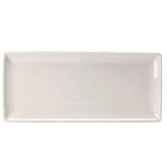 Steelite 11070552 Taste White 14-1/2" x 6-1/2" Rectangular Platter
