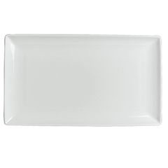 Steelite 11070556 Taste White 13" x 7" Rectangular Platter