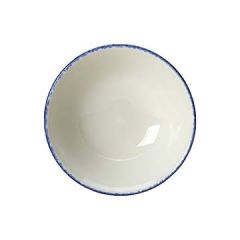 Steelite 17100126 Blue Dapple 16 oz Oatmeal Bowl