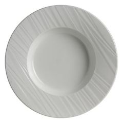 Steelite 4412RF017 Ruche 16oz Wide Rim Pasta Plate, White