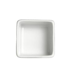 Steelite 6900E422 Varick A La Carte Porcelain 2-1/4oz Square Ramekin, White
