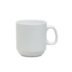 Steelite 6900E510 Varick Cafe Porcelain 10 oz Stackable Mug