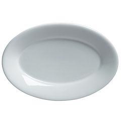 Steelite 6900E519 Varick Classic Café Porcelain 13-1/4"X9" Platter, White