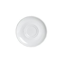Steelite 6900E530 Varick Classic Café Porcelain 6-1/4" Double Well Saucer, White